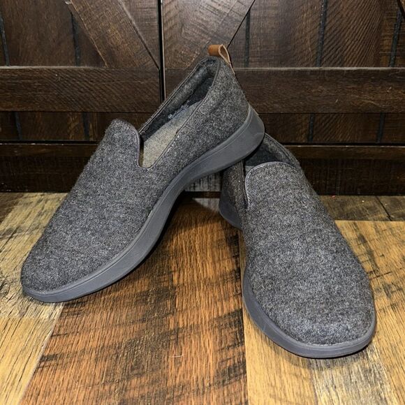 DR SCHOLLS Gray Moisture Wicking Cushioned Free Step & Go Slip On Flat Shoes Sz9 - Picture 5 of 16